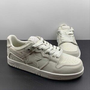 NWT Bape Sta Low Unisex White Unisex Shoes